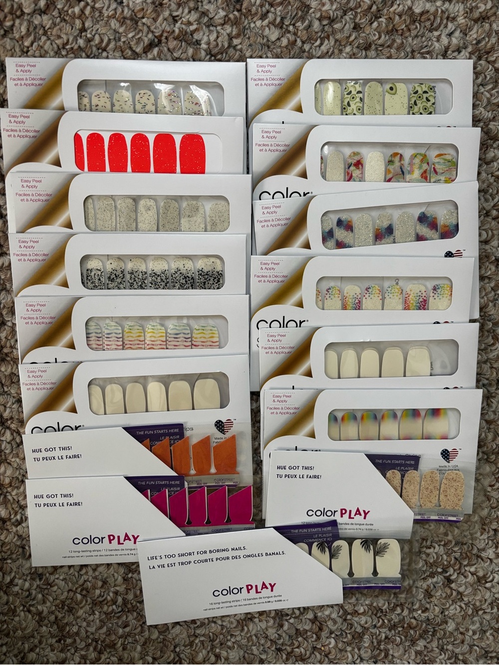 16 Retired Color Street Nail Strip Sets